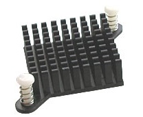 Pin Fin heat sink with Push Pin attachment 10-6327-01G